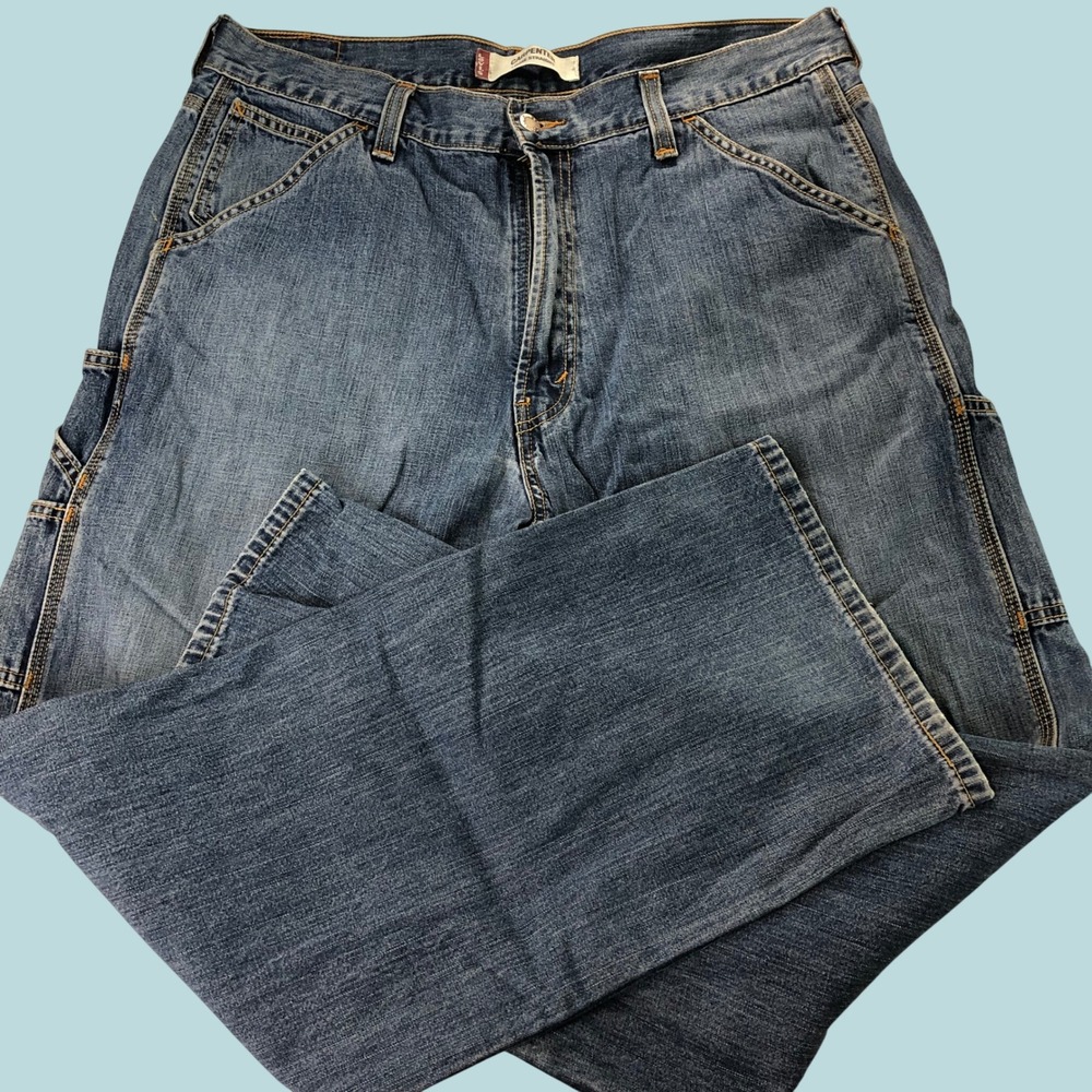 Y2K Levis Carpenter Jeans Mens 38x32 (Actual) Loose Straight Utility Workwear